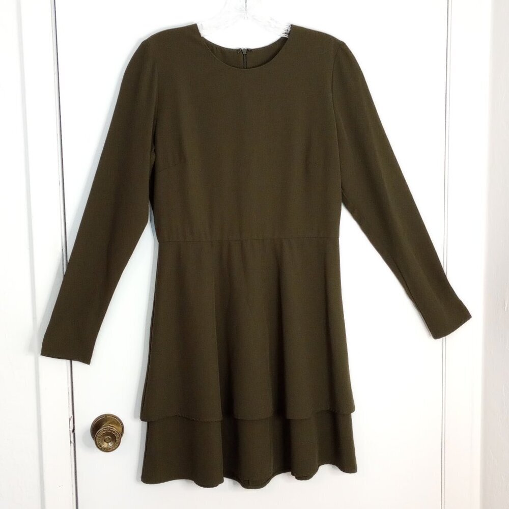 Hutch Green Tiered Cami Mini Dress